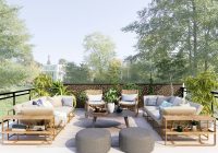 white and brown living room set